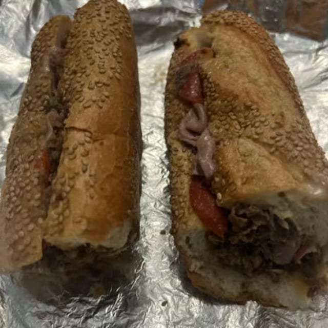 Nick's "Porky" Steak Sandwich.